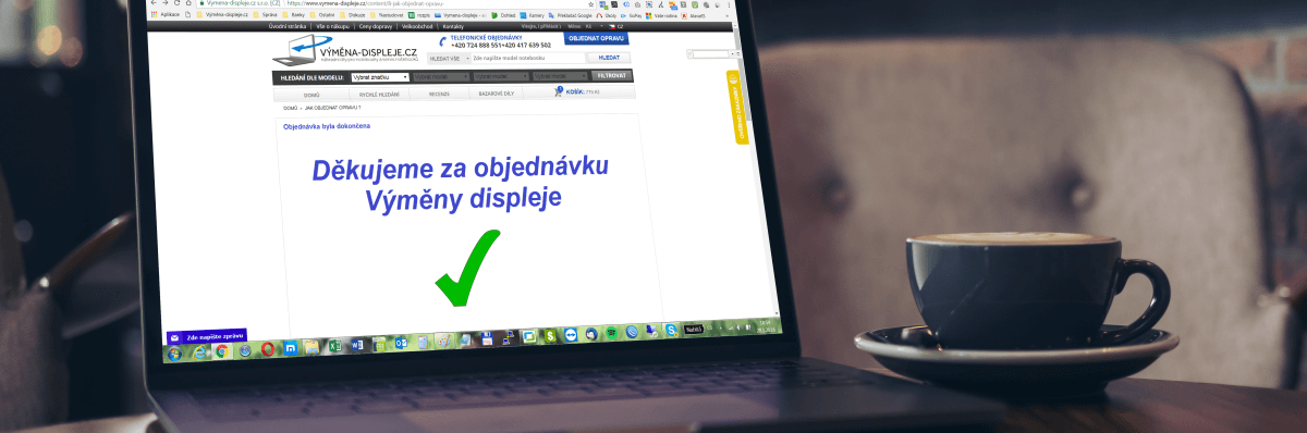 Dokončená objednávka výměna displeje