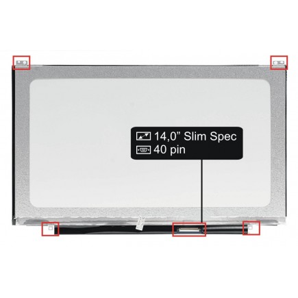 Displej na notebook ASUS U46SM Display 14" HD SlimTB speciální LED 40pin - Lesklý