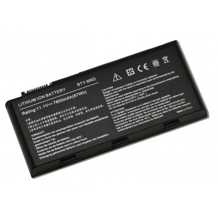 MSI kompatibilní BTY-M6D baterie 7800mAh Li-ion 11,1V