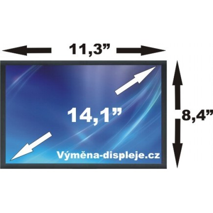Dell Inspiron 2500 LCD Displej, Display pro Notebook Laptop Lesklý