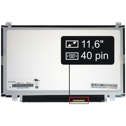 Displej na notebook Toshiba Satellite NB10-A104S Display 11,6“ 40pin HD LED Slim - Matný