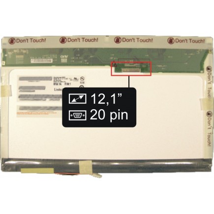 Displej na notebook Packard Bell Easynote ALP.HORUS G Display 12,1“ 20pin WXGA CCFL - Matný