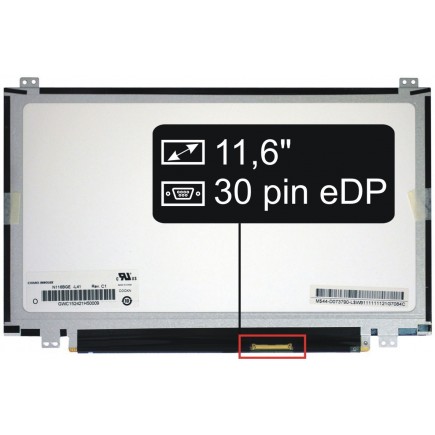 Displej na notebook Toshiba Satellite CL15-B1300 Display 11,6“ 30pin HD LED Slim - Matný