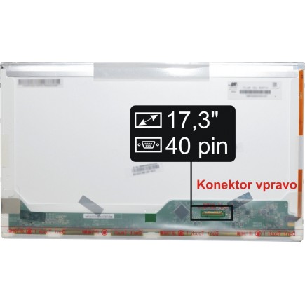 Displej na notebook MEDION MD 98 360 Akoya E7214 Display 17,3“ 40pin HD+ LED - Matný