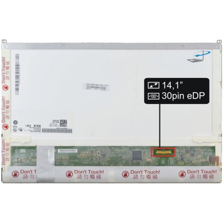 Samsung LTN141BT10-005 LCD Display 14,1" LED 30pin eDP - Lesklý