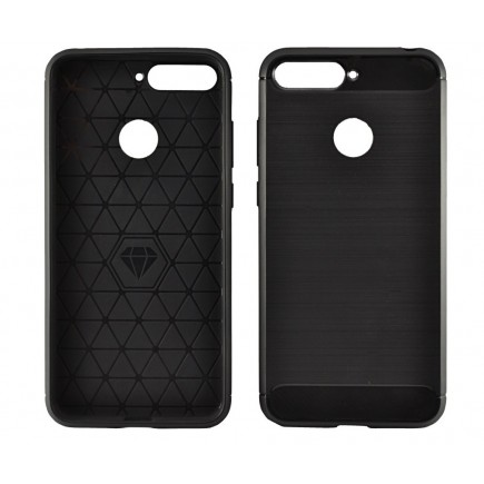Pouzdro na Huawei Y6 Prime 2018 Carbon černé