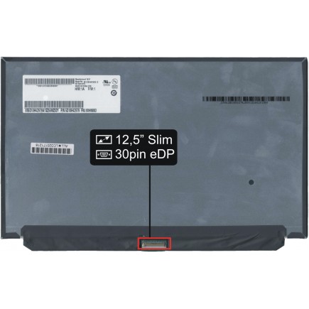 Displej na notebook HP Compaq EliteBook 820 G4 12,5" FHD LED 30 pin eDP - Lesklý