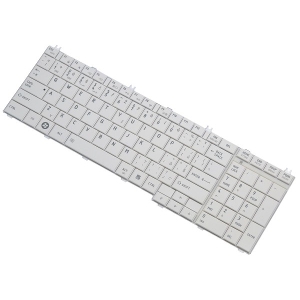 Toshiba Kompatibilní 9Z.N4WSQ.101 Klávesnice pro Notebook Laptop Česká Bílá