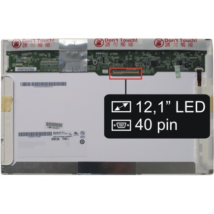 B121EW10 V.2 LCD Displej, Display pro Notebook Laptop - Lesklý