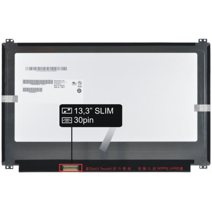Displej na notebook Kompatibilní B133HAN02.7  13,3“ 30pin FHD LED Slim IPS - Matný