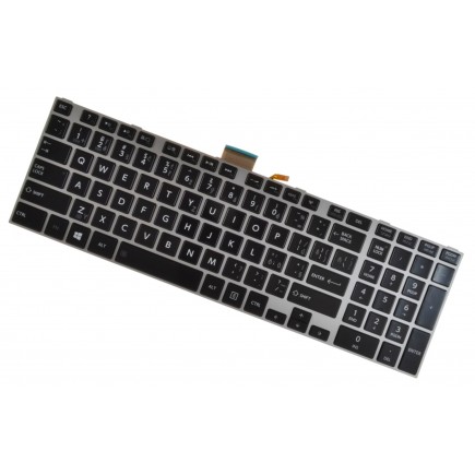 Toshiba Satellite C75D klávesnice na notebook CZ/SK stříbrná, podsvícená