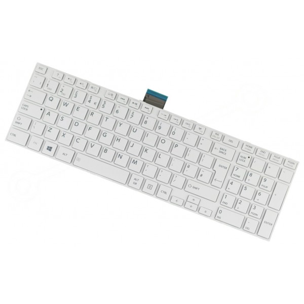 Kompatibilní 9Z.N7TSU.40U klávesnice na notebook, Bílá s rámečkem UK