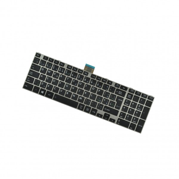 Toshiba kompatibilní 9Z.N7USQ.M0U klávesnice na notebook Stříbrný rámeček CZ/SK