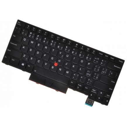 Lenovo ThinkPad T470 klávesnice na notebook CZ/SK Černá s rámečkem, Podsvícená, Trackpoint