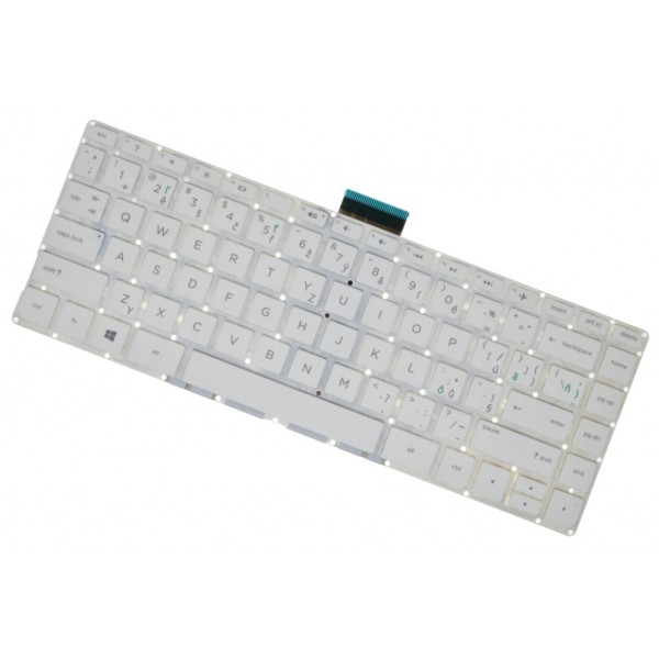 HP Stream 14-AX003NC klávesnice na notebook CZ/SK Bílá Bez rámečku