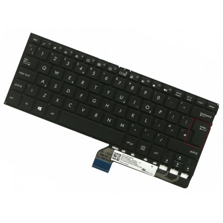 Asus ZenBook UX360UA klávesnice na notebook UK Černá, Podsvícená