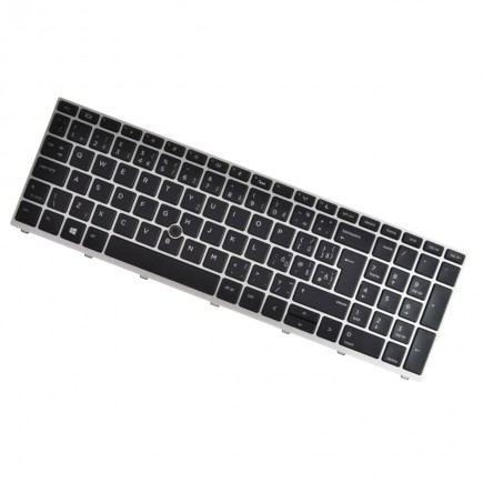 HP ProBook 650 G4 klávesnice na notebook CZ/SK stříbrný rámeček, podsvícená, Trackpoint