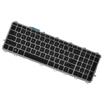 HP TouchSmart 17-J000 klávesnice na notebook CZ/SK Stříbrná, Podsvícená