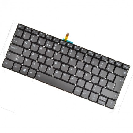 Lenovo IdeaPad Yoga 520-14IKB klávesnice na notebook UK Šedá Bez rámečku, podsvícená