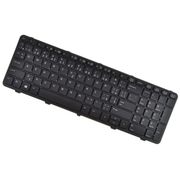 Kompatibilní HP 738696-FL1 klávesnice na notebook s rámečkem černá CZ/SK