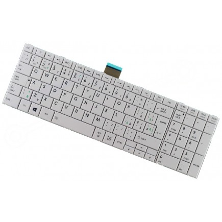 Kompatibilní V130562BK3 klávesnice na notebook, s rámečkem CZ/SK Bílá