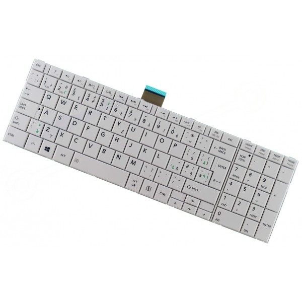 Toshiba Satellite c855-s5308 klávesnice na notebook, s rámečkem CZ/SK Bílá