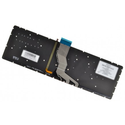 HP 17-ab klávesnice na notebook CZ/SK Stříbrná, Bez rámečku, Podsvícená