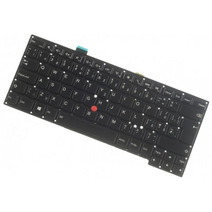 Kompatibilní Lenovo 0C44839 Klávesnice CZ/SK černá bez rámečku, částečně podsvícená