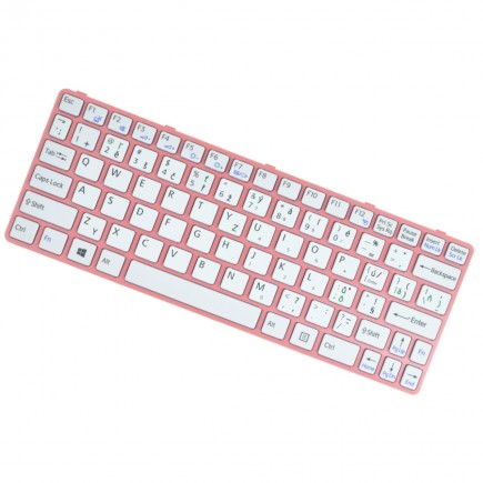 Sony Vaio kompatibilní 149036311US klávesnice na notebook s rámečkem růžová CZ/SK