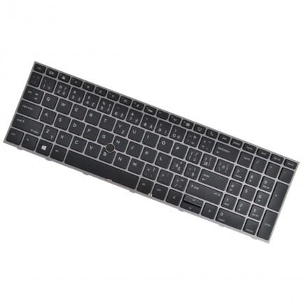 HP ProBook 650 G4 klávesnice na notebook CZ/SK stříbrný rámeček, podsvícená, Trackpoint