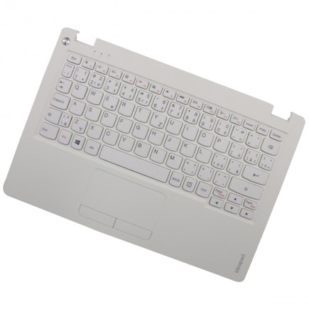 Lenovo 100S-11IBY klávesnice na notebook CZ/SK Bílá s rámečkem, Palmrest, S touchpadem