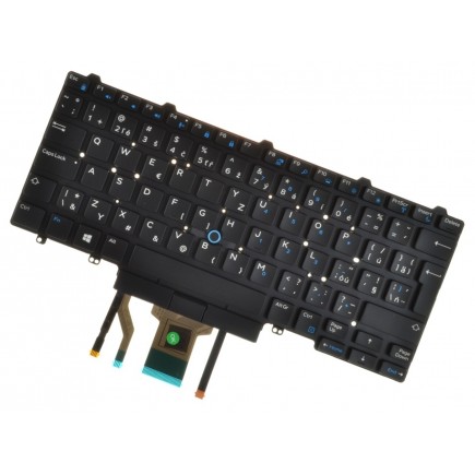 0TT9MN Klávesnice černá bez rámečku, Trackpoint, Podsvícená, CZ/SK 