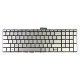 HP Pavilion 15-BC klávesnice na notebook CZ/SK Stříbrná, Bez rámečku, Podsvícená