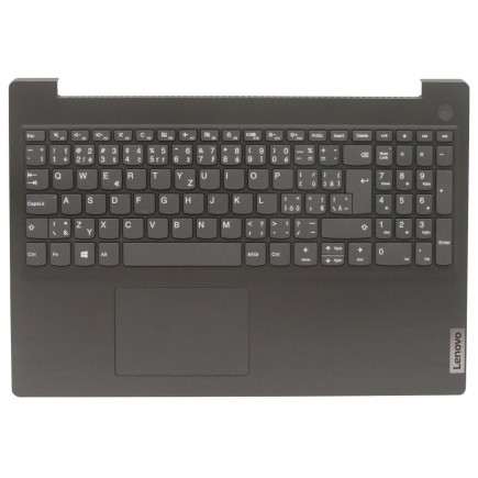 Kompatibilní Lenovo 5CB1C17442 klávesnice na notebook CZ/SK Černá s rámečkem, Palmrest, S touchpadem