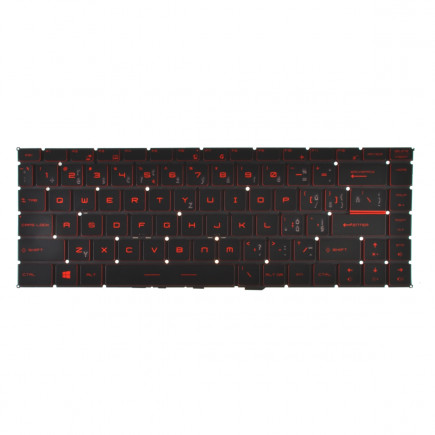 MSI GF63 Thin 10SCSR klávesnice na notebook bez rámečku černá CZ/SK podsvícená