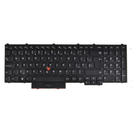 Kompatibilní 00PA288 klávesnice na notebook CZ/SK černá, podsvícená, s rámečkem