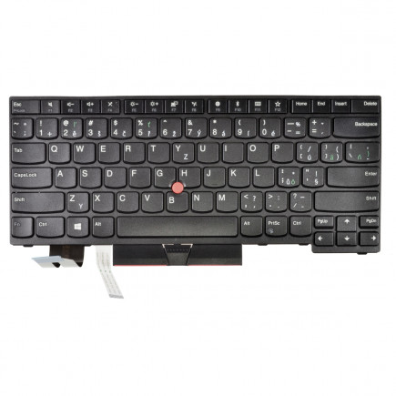 Kompatibilní 01YP52 klávesnice na notebook CZ/SK černá, bez podsvitu, s rámečkem