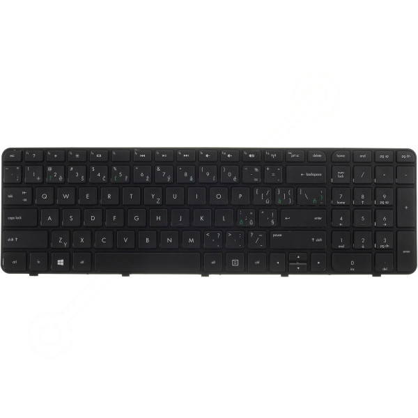 Kompatibilní  633736 klávesnice na notebook CZ/SK černá, bez podsvitu, s rámečkem