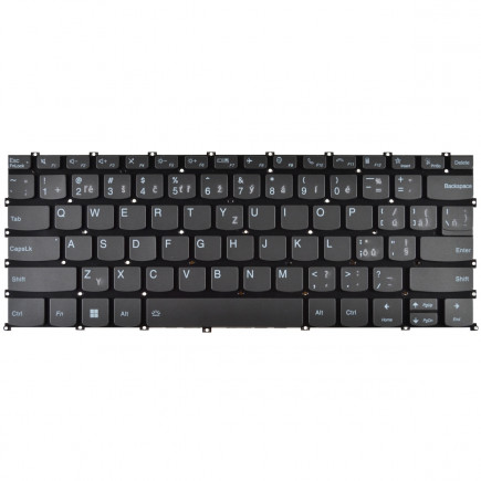 Lenovo ThinkBook 14S YOGA 20WE000EUS klávesnice na notebook bez rámečku, šedá CZ/SK, podsvícená