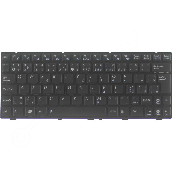 Kompatibilní 04G0A192KGE10-2 klávesnice na notebook CZ/SK černá, bez podsvitu, s rámečkem