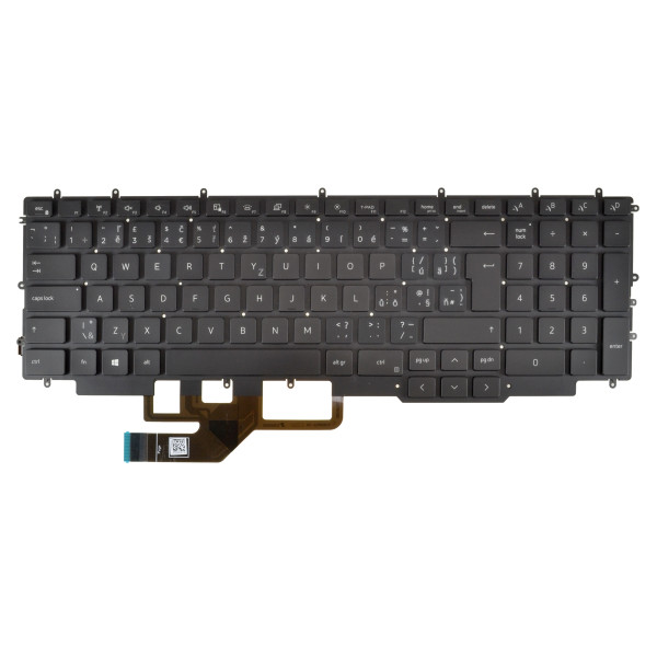 Dell G7 17 7700 klávesnice na notebook bez rámečku černá CZ/SK podsvícená