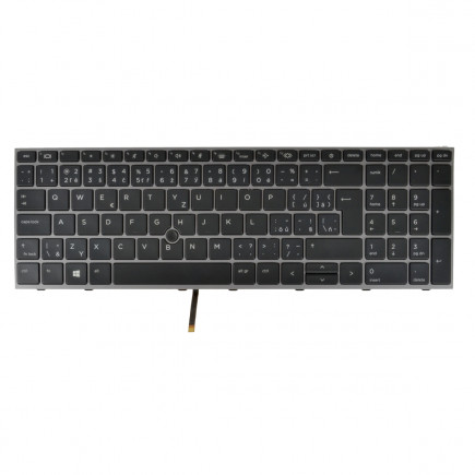 Kompatibilní M17094-FL1 klávesnice na notebook CZ/SK černá, podsvícená, s rámečkem