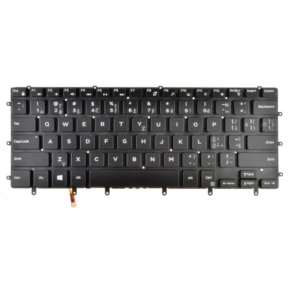 Dell Inspiron 15 (7568) klávesnice na notebook bez rámečku černá CZ/SK podsvícená