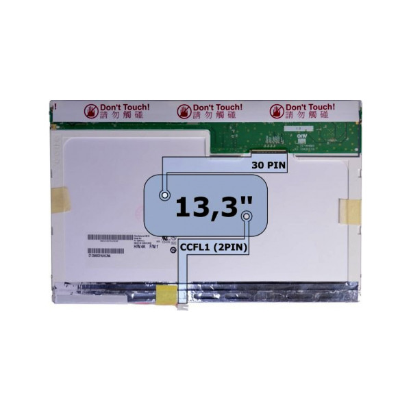 Displej na notebook Kompatibilní B133EW01 V.1 13,3“ 30pin CCFL - Matný