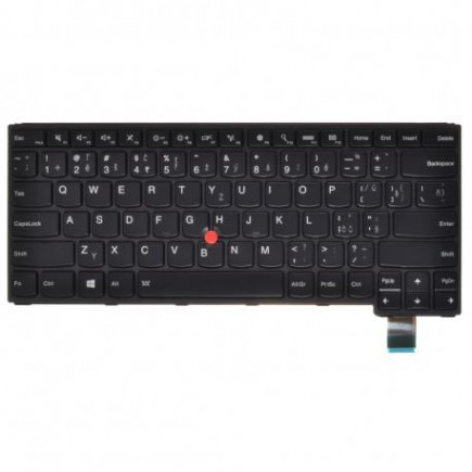 Kompatibilní 00HW771 klávesnice na notebook CZ/SK černá, podsvícená, s rámečkem