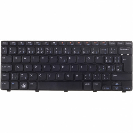 Dell Inspiron 1121 klávesnice na notebook CZ/SK černá, bez podsvitu, s rámečkem