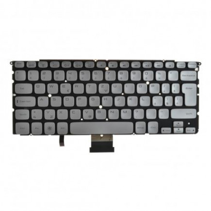 Kompatibilní 009XD9 klávesnice na notebook bez rámečku stříbrná CZ/SK podsvícená