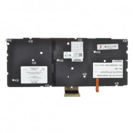 Kompatibilní 009XD9 klávesnice na notebook bez rámečku stříbrná CZ/SK podsvícená