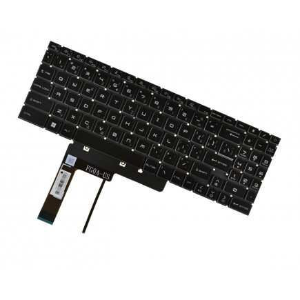 MSI GL66 12UGK klávesnice na notebook bez rámečku černá CZ/SK podsvícená