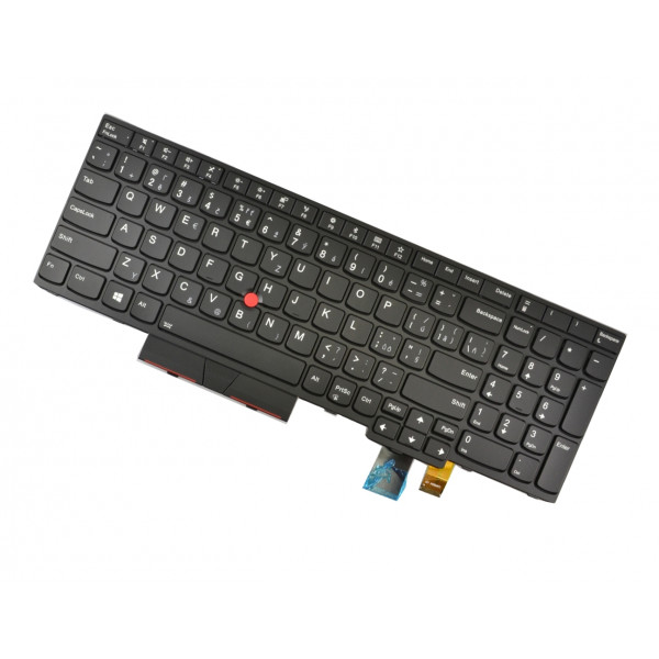 Kompatibilní 01HX593 klávesnice na notebook CZ/SK černá, podsvícená, s rámečkem